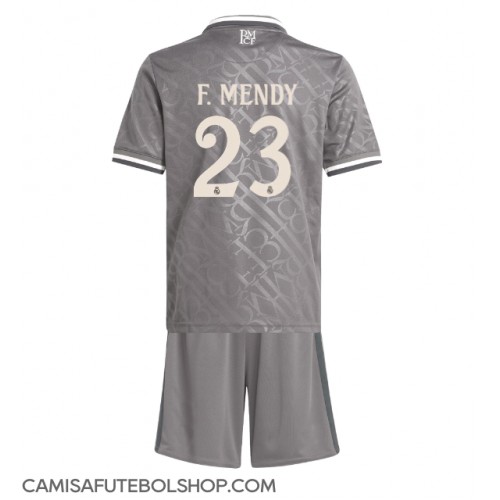 Camisa de time de futebol Real Madrid Ferland Mendy #23 Replicas 3º Equipamento Infantil 2024-25 Manga Curta (+ Calças curtas)